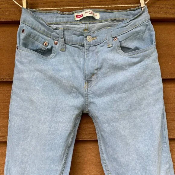 Levi’s 502 Boys Regular Taper Light Blue Jeans Size 16 - Picture 2 of 12